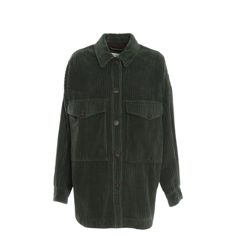 Ggdb green velvet cord Shacket - Picture 8 of 15